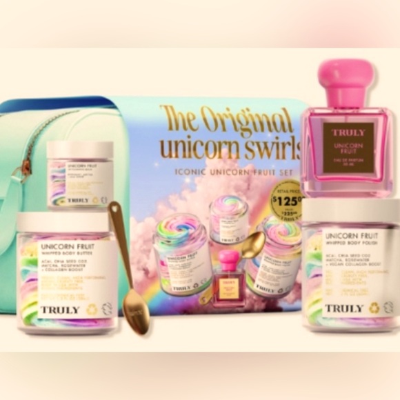 TRULY Other - TRULY “THE ORIGINAL UNICORN SWIRL COLLECTION” /INCL TIFFANY BLUE FAUX LTHR CASE